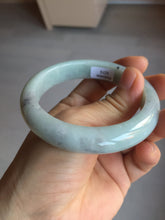 Load image into Gallery viewer, 57.5mm certified Type A 100% Natural light green/purple/black Jadeite Jade bangle BM104-5273
