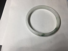 Load image into Gallery viewer, 50.2mm Certified Type A 100% Natural white with floating flowers/purple Jadeite Jade bangle BL92-4677
