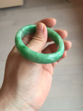 Load image into Gallery viewer, 49mm certified 100% natural Type A sunny green jadeite jade bangle BS85-9901
