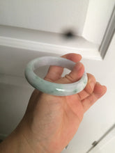 Load image into Gallery viewer, 56.2mm certified Type A 100% Natural green/purple/white Jadeite Jade bangle AY74-5914
