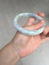 Load image into Gallery viewer, 61.5mm Certified Type A 100% Natural white/light purple/green Jadeite Jade bangle BF108-1925
