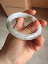 Load image into Gallery viewer, 55mm certified 100% natural type A white/green/black/purple jadeite jade bangle AU42-8152
