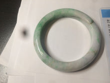 Load image into Gallery viewer, 60.5mm Certified Type A 100% Natural sunny green/white/brown Jadeite Jade bangle A109-5414
