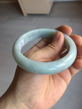 Load image into Gallery viewer, 57.4mm certified Type A 100% Natural light green/purple/black Jadeite Jade bangle BM103-5268
