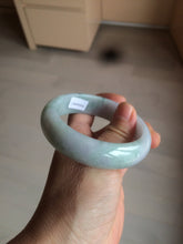 Load image into Gallery viewer, 56.2mm certified Type A 100% Natural green/purple chubby Jadeite Jade bangle AY73-5917
