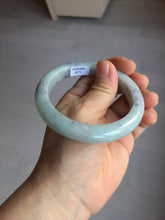 Load image into Gallery viewer, 57.5mm certified Type A 100% Natural light green/purple/black Jadeite Jade bangle BM102-5271
