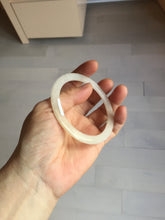 Load image into Gallery viewer, 56mm certified 100% natural type A light yellow brown sugar flat jadeite jade bangle PA169-6634
