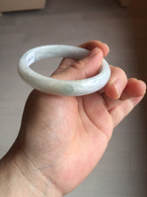 Load image into Gallery viewer, 54.5mm Certified Type A 100% Natural light green/white Jadeite Jade bangle Bl123-1274
