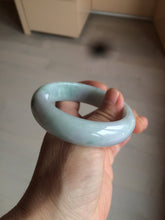 Load image into Gallery viewer, 56.2mm certified Type A 100% Natural green/purple chubby Jadeite Jade bangle AY73-5917
