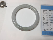 Load image into Gallery viewer, 56.5mm Certified Type A 100% Natural light green/purple/white round cut Jadeite bangle PD104-4907
