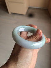 Load image into Gallery viewer, 56.2mm certified Type A 100% Natural green/purple chubby Jadeite Jade bangle AY73-5917
