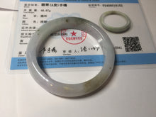 Load image into Gallery viewer, 55mm certified 100% natural type A white/green/black/purple jadeite jade bangle AU42-8152
