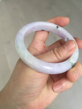 Load image into Gallery viewer, 55.5mm certified 100% natural type A sunny green/purple jadeite jade bangle BN88-8714
