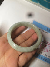 Load image into Gallery viewer, 54.4mm Certified 100% natural Type A light green/yellow jadeite jade bangle m98-6150
