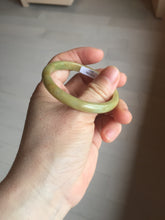 Load image into Gallery viewer, 49mm certified 100% natural Type A yellow brown slim jadeite jade bangle Pb61-3863
