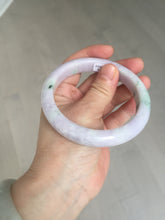 Load image into Gallery viewer, 61.4mm certified 100% natural type A sunny green/purple jadeite jade bangle BN87-8718
