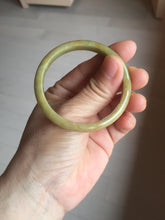 Load image into Gallery viewer, 49mm certified 100% natural Type A yellow brown slim jadeite jade bangle Pb61-3863
