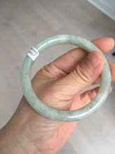 Load image into Gallery viewer, 58.1mm certified 100% natural type A certified light green red round cut jadeite jade bangle BM61-4507

