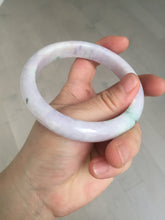 Load image into Gallery viewer, 61.4mm certified 100% natural type A sunny green/purple jadeite jade bangle BN87-8718
