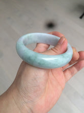 Load image into Gallery viewer, 56.2mm certified Type A 100% Natural green/purple chubby Jadeite Jade bangle AY73-5917
