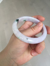 Load image into Gallery viewer, SOld! pleae don&#39;t order. Thanks. 55mm certified 100% natural type A sunny green/purple jadeite jade bangle BN86-8721
