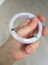 Load image into Gallery viewer, SOld! pleae don&#39;t order. Thanks. 55mm certified 100% natural type A sunny green/purple jadeite jade bangle BN86-8721
