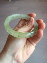 Load image into Gallery viewer, 58.8mm 100% natural fresh icy green mica bangle SY75
