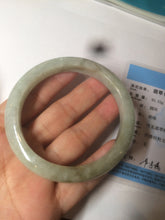 Load image into Gallery viewer, 57.4mm Certified 100% natural Type A light green/yellow/brown jadeite jade bangle m99-6168
