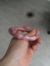 Load image into Gallery viewer, 58mm 100% natural rose pink round cut rose stone (Rhodonite)bangle sy4
