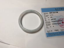 Load image into Gallery viewer, 54.5mm Certified Type A 100% Natural light green/white Jadeite Jade bangle Bl123-1274
