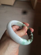 Load image into Gallery viewer, 60mm certified 100% natural type A dark green white  jadeite jade bangle AY72-1724
