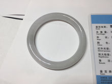 Load image into Gallery viewer, 51.6mm Certified Type A 100% Natural light green/purple/white round cut Jadeite bangle PD106-4906
