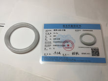 Load image into Gallery viewer, 51.6mm Certified Type A 100% Natural light green/purple/white round cut Jadeite bangle PD106-4906
