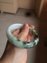 Load image into Gallery viewer, 60mm certified 100% natural type A dark green white  jadeite jade bangle AY72-1724
