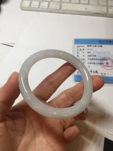 Load image into Gallery viewer, 51.6mm Certified Type A 100% Natural light green/purple/white round cut Jadeite bangle PD106-4906
