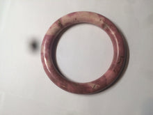 Load image into Gallery viewer, 58mm 100% natural rose pink round cut rose stone (Rhodonite)bangle sy4
