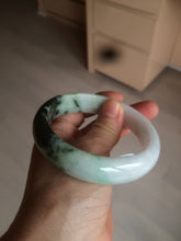 Load image into Gallery viewer, 60mm certified 100% natural type A dark green white  jadeite jade bangle AY72-1724
