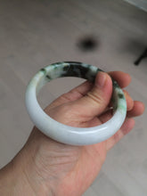 Load image into Gallery viewer, 60mm certified 100% natural type A dark green white  jadeite jade bangle AY72-1724
