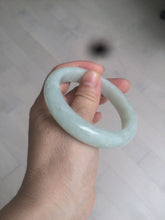 Load image into Gallery viewer, 55.5mm Certified 100% Natural type A light green Jadeite Jade bangle AX84-2843
