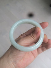 Load image into Gallery viewer, 55.5mm Certified 100% Natural type A light green Jadeite Jade bangle AX84-2843
