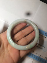 Load image into Gallery viewer, 55.8mm certified 100% natural Type A sunny green/white/brown jadeite jade bangle Y137-3334
