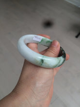 Load image into Gallery viewer, 60mm certified 100% natural type A dark green white  jadeite jade bangle AY72-1724
