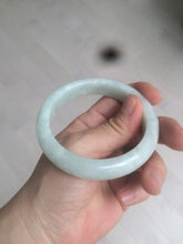 Load image into Gallery viewer, 55.5mm Certified 100% Natural type A light green Jadeite Jade bangle AX84-2843
