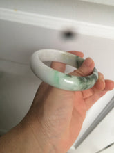 Load image into Gallery viewer, 60mm certified 100% natural type A dark green white  jadeite jade bangle AY72-1724
