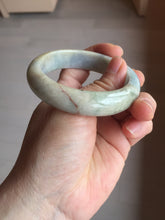 Load image into Gallery viewer, 53.8mm 100% natural Type A light green/red/yellow “Beauty’s Face Scarred” jadeite jade bangle PA39-5298
