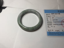 Load image into Gallery viewer, 53.5mm 100% natural certified green/white/light purple jadeite jade bangle AU44-0248
