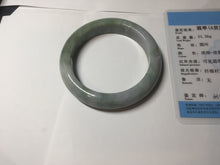 Load image into Gallery viewer, 53.5mm 100% natural certified green/white/light purple jadeite jade bangle AU44-0248
