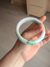 Load image into Gallery viewer, 卖了  57mm certified Type A 100% Natural sunny green/purple/white(白底青) Jadeite Jade bangle BF138-4073
