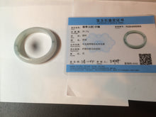 Load image into Gallery viewer, 45mm certified 100% natural Type A green/white/blue oval jadeite jade bangle B110-5003
