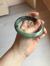 Load image into Gallery viewer, 58.5mm Certified 100% natural Type A dark green/sunny green/black/red/brown jadeite bangle PD83-9761
